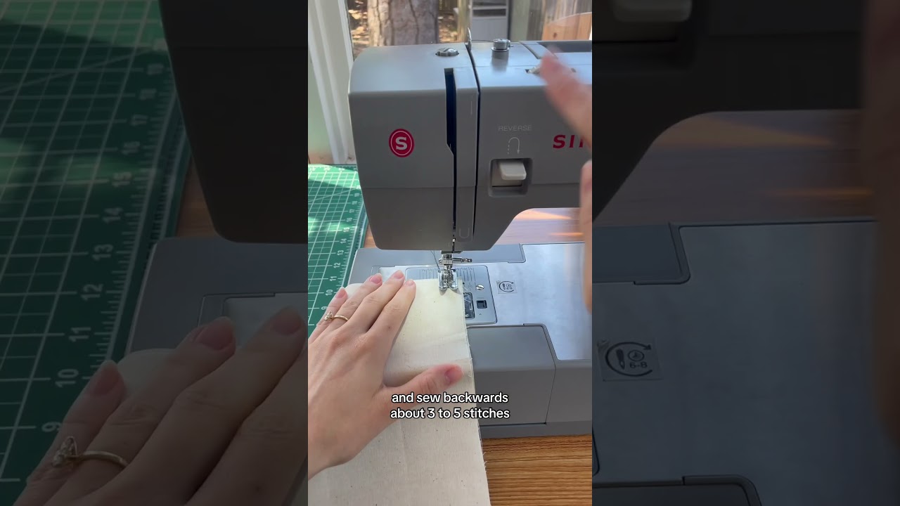 Here’s how to reverse stitch (and why you need to!) 🙂🪡 #sew #sewing #sewingtutorial