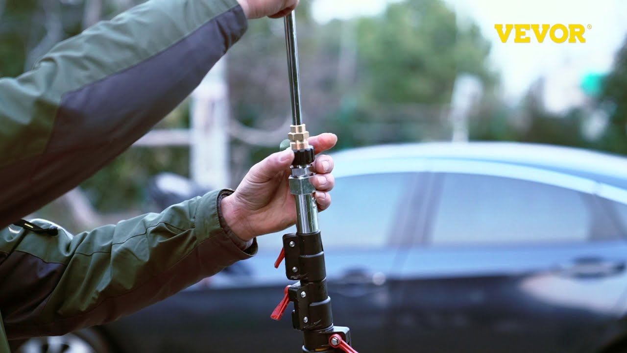 Lance télescopique pour nettoyeur haute pression 6m