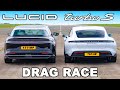Lucid Air v Porsche Taycan Turbo S: DRAG RACE