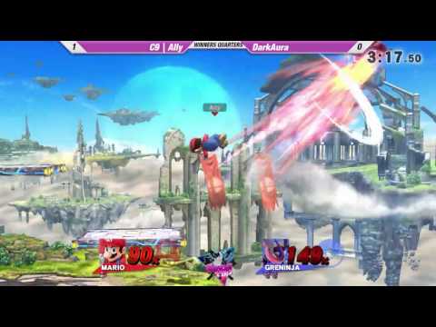 Canada Cup Gaming 2016 - DarkAura (Greninja) vs Ally (Mario) - SSB4 WQF