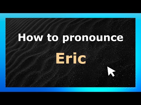 How to Pronounce Eric (French Pronunciation / France) | Pronounce Names