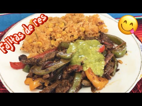 COMO HACER FAJITAS DE RES #cocina #envivo #fajitas #mexicancuisine #mexicanfood