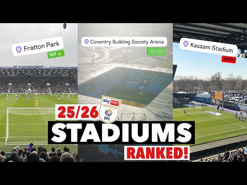 Ranking 25/26 Championship Stadiums!
