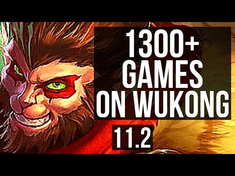 WUKONG vs GAREN (MID) | 3.3M mastery, 6/0/0, 1300+ games, Dominating | KR Diamond | v11.2