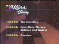 Tonight On The Magical World Of Disney Promo March 30 1997