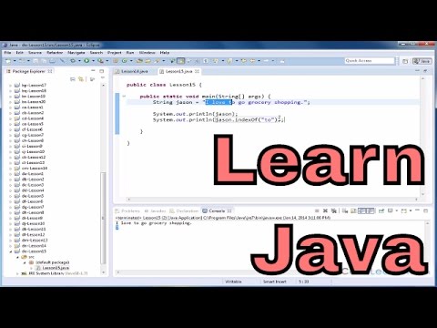 Lesson 15 - Learn Java - Searching A String From The End For A Substring