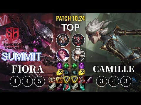 SB Summit Fiora vs Camille Top - KR Patch 10.24