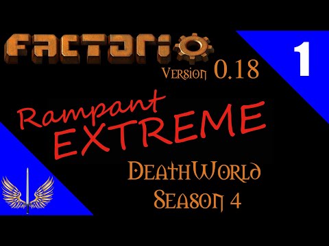 Factorio - Rampant Mod - Deathworld Extreme Season 4 - Hard Mode - Episode 1