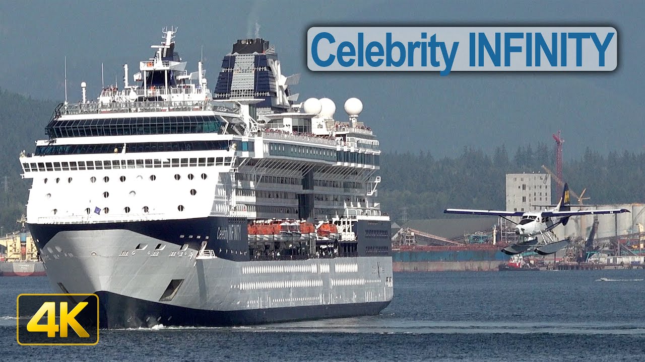 Celebrity INFINITY leaving the Port Of Vancouver | in 4K
