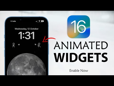 How to Get Animated Lockscreen Widgets On any iPhone iOS 16