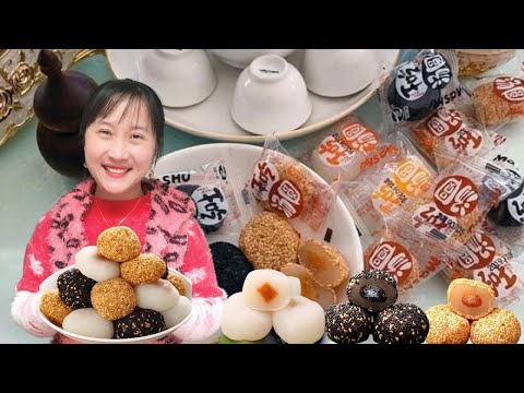 ĐỒ ĂN VẶT NỘI ĐỊA TRUNG QUỐC bánh mochi Đài Loan tròn mix vị
