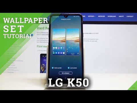 How to Change Wallpaper in LG K50 - Refresh Home Screen