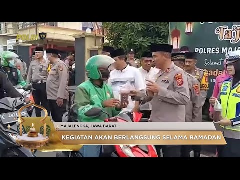 POLRES MAJALENGKA BAGIKAN 300 TAKJIL UNTUK WARGA