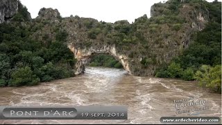 preview picture of video 'Ardèche - Crue du 19 Septembre 2014 (compilation) (4K)'