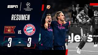 LUIS DÍAZ VOLVIÓ AL GOL PERO AL BAYERN SE LO EMPATARON EN EL FINAL | Viking 3-3 Bayern | RESUMEN