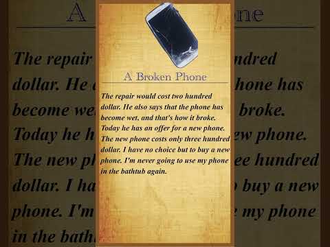12# A Broken Phone 1-Minute English #englishlearning #english #englishspeaking #englishstories 1分钟英语