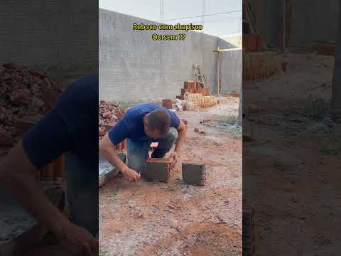 Teste do reboco sem chapisco!!