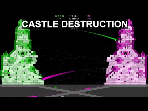 Castle Destruction #2 - Marble Race