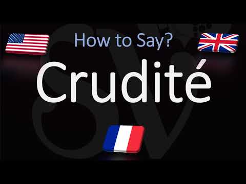 YouTube video about: How do you say crudite?