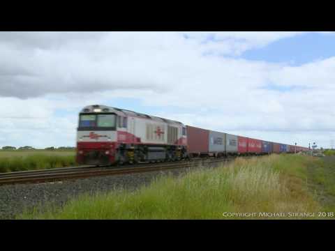 7922V SCT/SBR Dooen Container Train (24/11/2016) - PoathTV Australian Railways