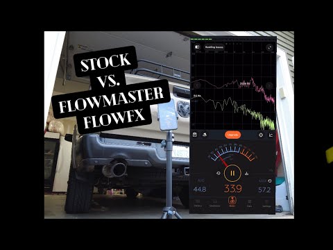 Stock vs Flowmaster FlowFX Direct Fit Muffler Sound Comparison on 2020 Ram 1500