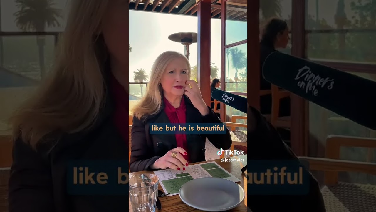 Dinner's On Me w/ Jesse Tyler Ferguson and guest Patricia Clarkson with a handsome waiter