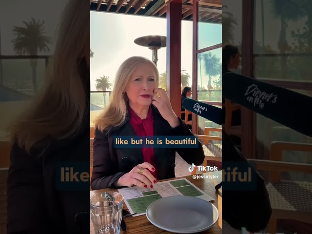 Dinner's On Me w/ Jesse Tyler Ferguson and guest Patricia Clarkson with a handsome waiter