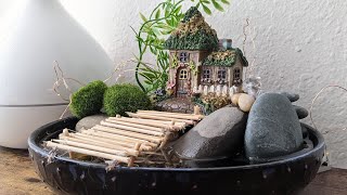 DIY - Miniature Garden Fountain | Indoor Water Fountain | Fairy Garden Fountain