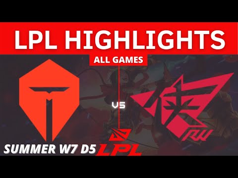 TES vs. RW | All Games HIGHLIGHTS - W7 D5 | LPL Summer Split 2021 | TOP ESPORTS VS ROGUE WARRIORS