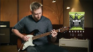 Video thumbnail for Ernie Ball: String Alloys - Paradigm Slinkys on the Cutlass HSS by Ernie Ball
