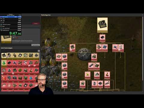 Factorio 0.17 Speedrun Default Settings Former WR  2:57:13