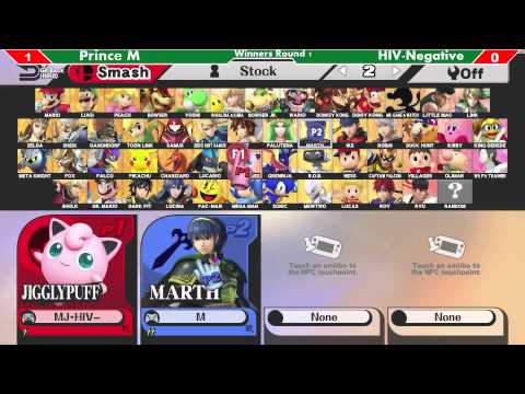 S4@BZ 31/7: Prince M (Marth) vs HIV- (Luigi) WR1