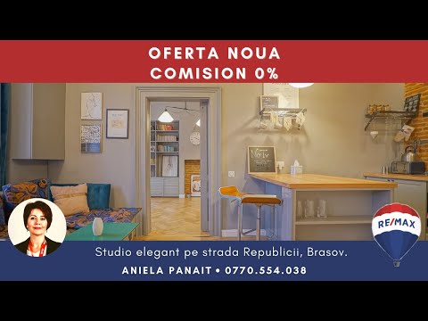 Apartament elegant pe strada Republicii, în inima Centrului Istoric, Brasov.