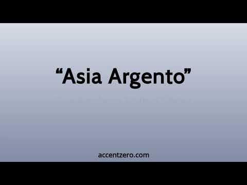Pronounce "Asia Argento" - Russian accent vs. native U.S.