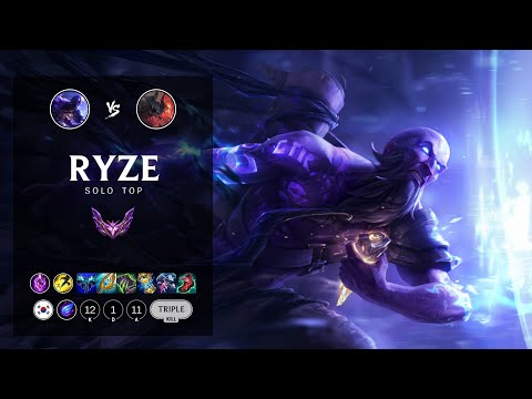Ryze Top vs Aatrox - KR Master Patch 12.19