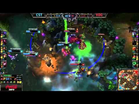 Highlights Team Coast vs XDG LCS Week 5 Season 4 NA Spring Split 2014 CST vs XDG S4 W5 D1