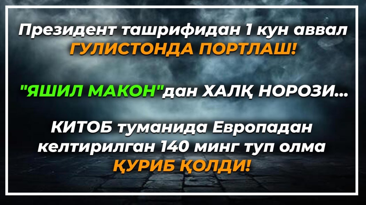 Негатив 613: "Яшил макон" кўчатлари учун ходимлар пул тўлашга мажбур қилинмоқд