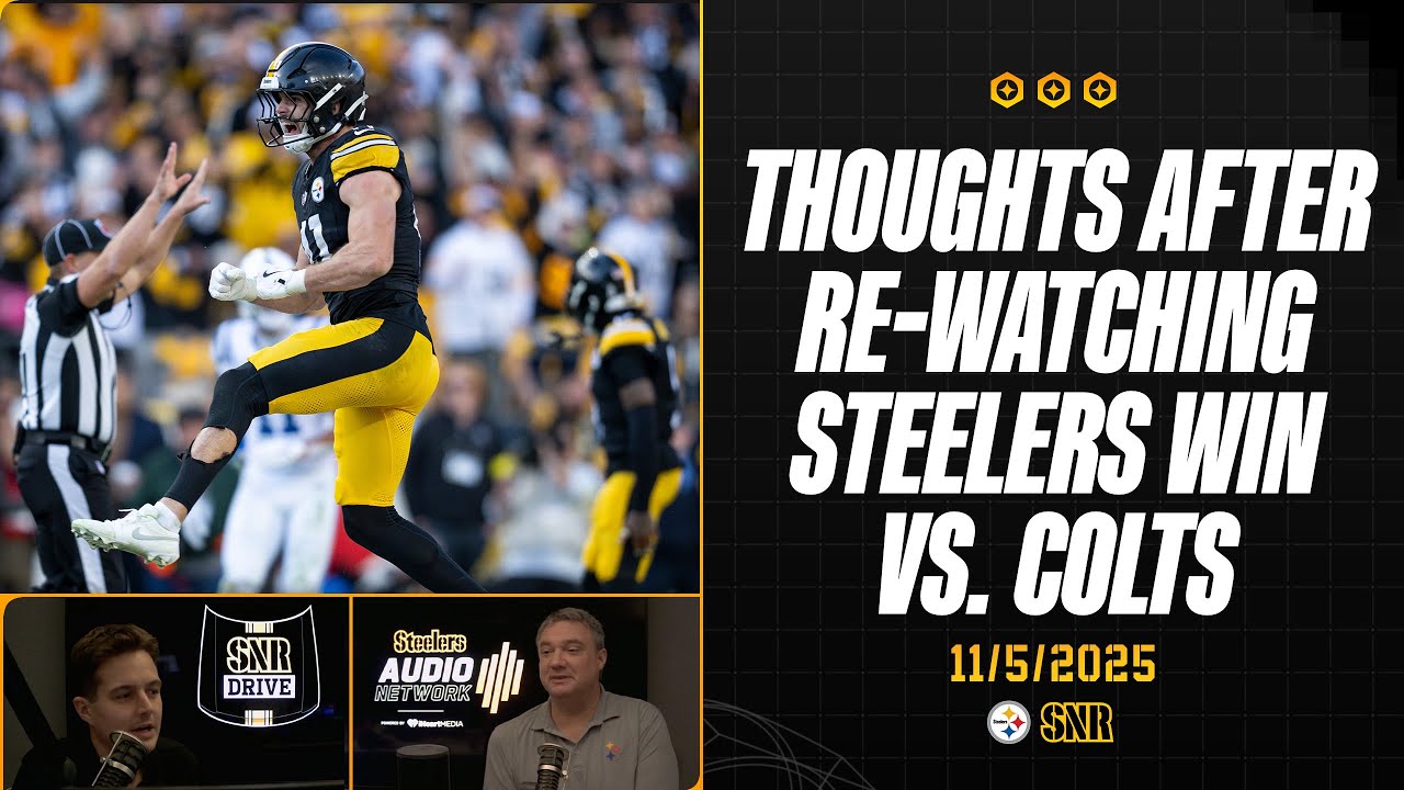 Thoughts after re-watching Steelers win over Colts | SNR Drive (Nov. 5) | Pittsburgh Steelers