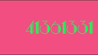 Numbers 41000000 to 42000000