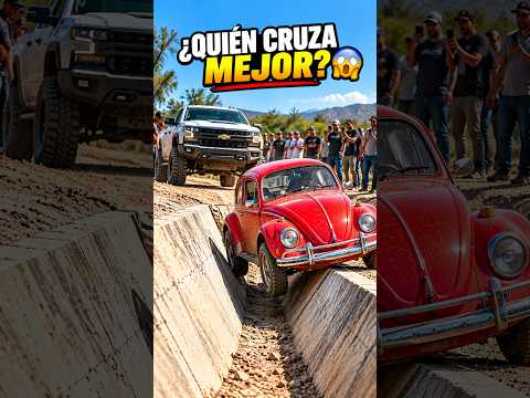 😱 Pusieron un VOCHO contra una 4X4 en este CANAL IMPOSIBLE… ¡MIRA EL FINAL! 🔥 #shorts #4x4