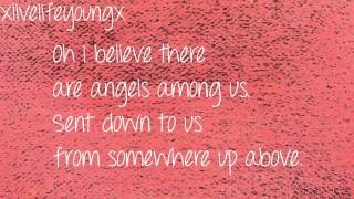 Demi Lovato- Angels Among Us (Lyric Video On Screen)