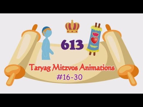 Taryag Mitzvos Animations (613 Torah commandments) 16-30