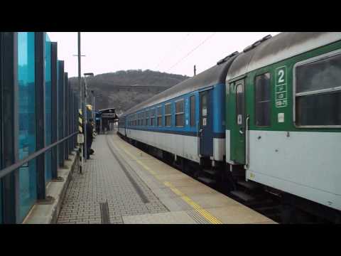 Odjezd vlaku Sp 1694 (ČD 362.085) - Ústí nad Labem hl.n., 21. 3. 2013