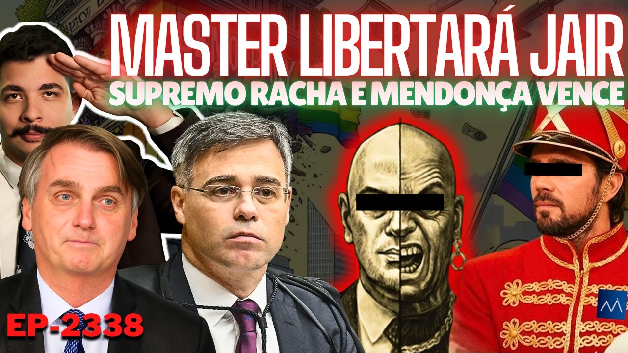 MASTER Libertará Jair, Diz GLOBO + Supremo RACHA e MENDONÇA Vence + Paquito SALVOU Tudo? E Lula?