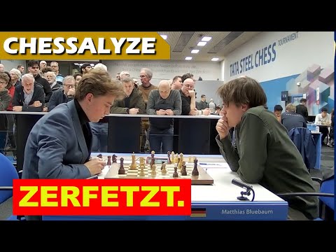 Schreit es heraus: KÖNIGSSICHERHEIT! | Keymer vs Blübaum | Tata Steel Chess Wijk aan Zee Runde 3