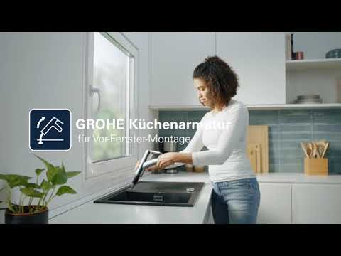 GROHE Küchenarmatur für Vorfenster-Montage