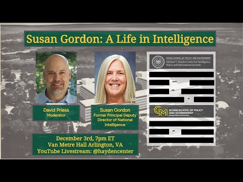 Susan Gordon: A Life in Intelligence