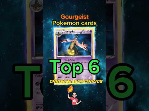 Top 6 Pokémon GOURGEIST cards 🎃 #shorts #top5 #trickortrade