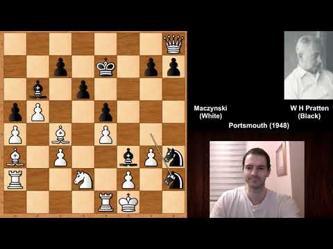 Amazing Tactics: Maczynski vs Wilfred Henry Pratten - Portsmouth (1948)