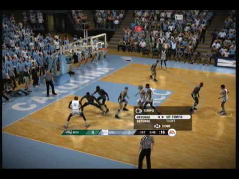 ncaa basketball 09 xbox 360 gameplay